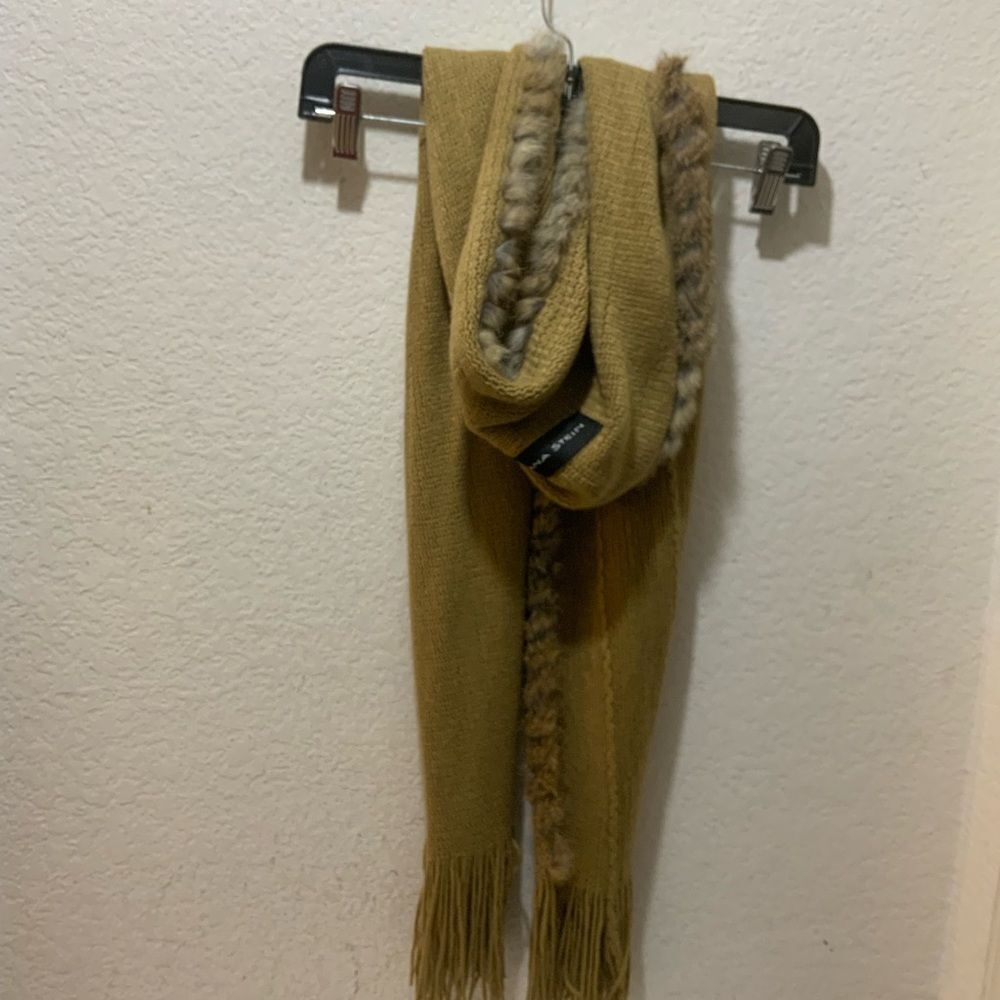 Dana Stein Fur Scarf brown
